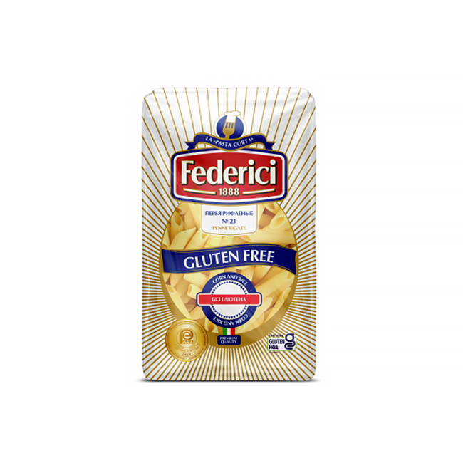 Federici №23 Penne rigate gluten-free from Corn and Rice, 400g