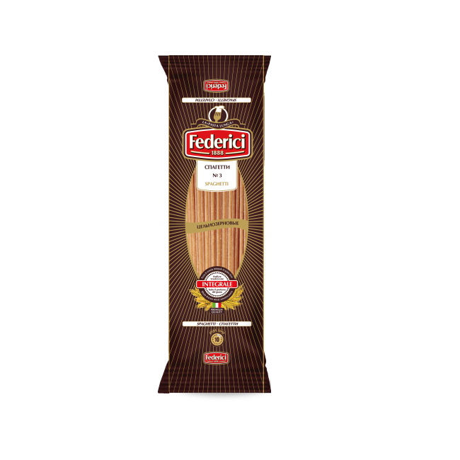 Federici №3 Spaghetti whole-grain, 250g