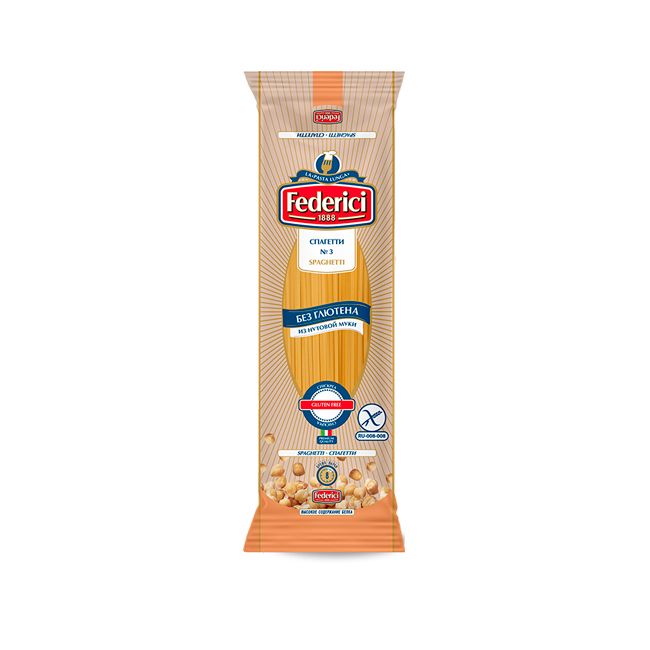 Federici №3 Spaghetti gluten-free from Chickpea, 250g