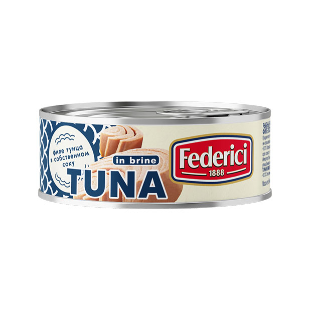 Federici Tuna in brine, 160g