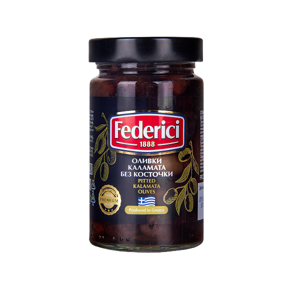 Federici Оливки Каламата без косточки, 290 гр