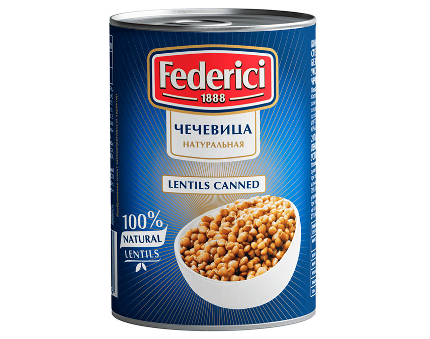 Federici Canned Lentils 425 ml