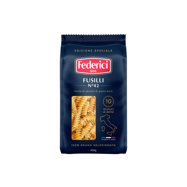 Federici №42 Fuzilli (Фузилли) Спиральки, 400 гр