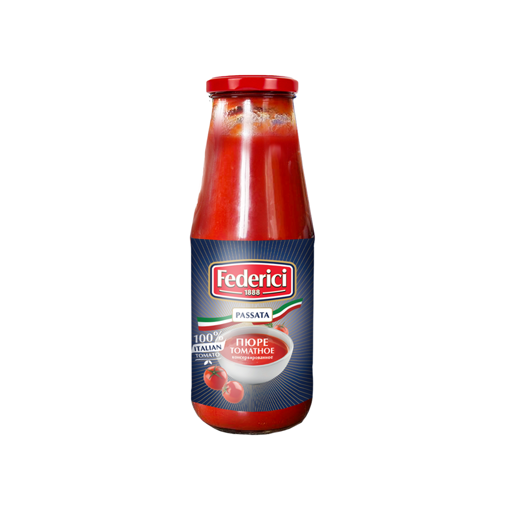 Federici Passata Пюре томатное консервированное, 680 гр